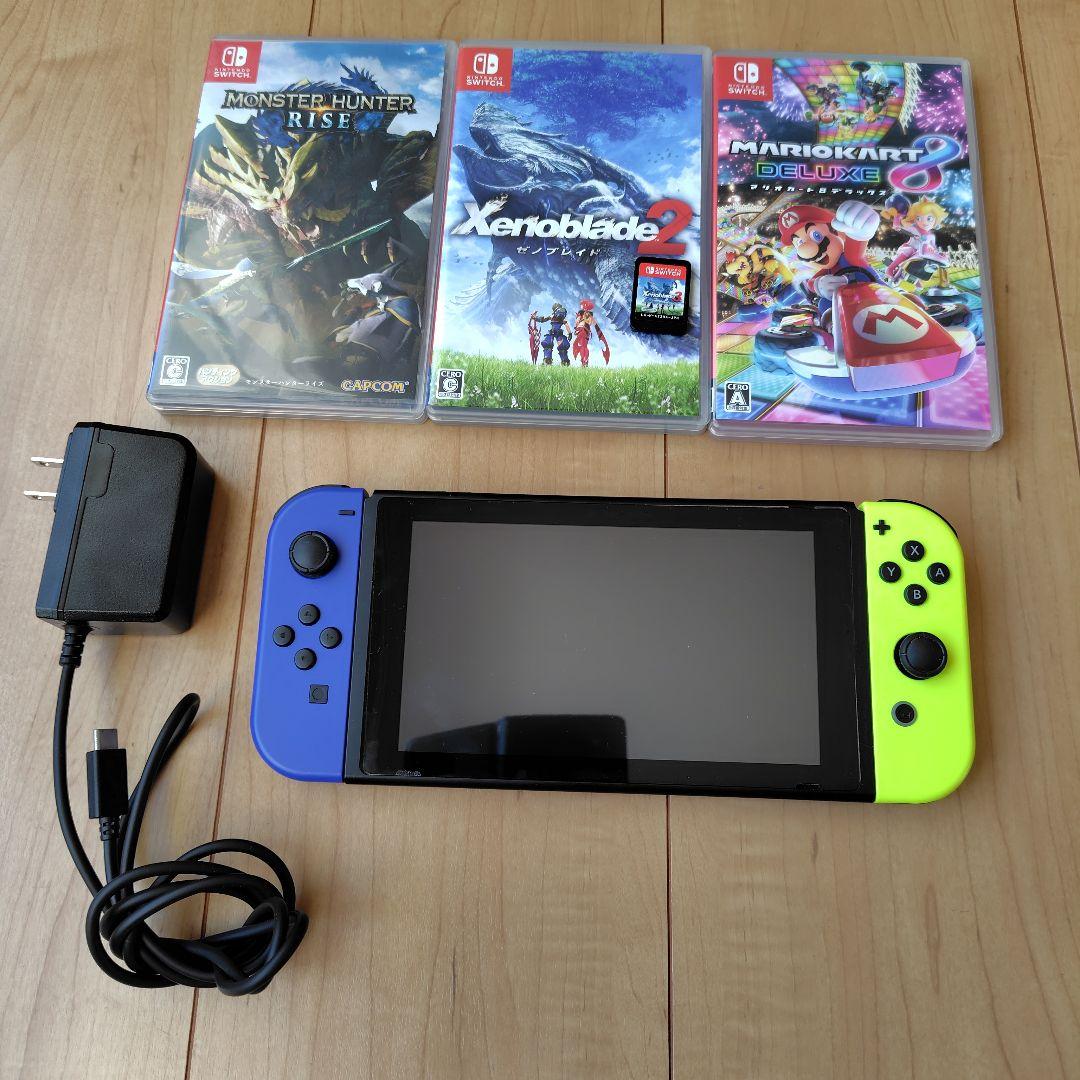 Nintendo Switch 本体 青と黄 + ゲーム3本