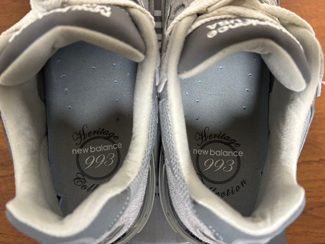 公式当選インソール未使用　New Balance 993 Gray 26.5cm