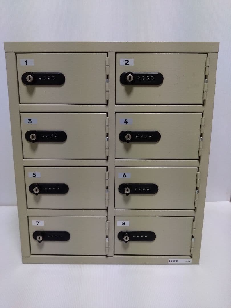 EIKO エーコー LK-308 貴重品保管庫 金庫 ロッカー 8人用 EIKO エーコー パーソナル充電ロッカー 貴重品保管庫＜数字合わせ式＞2