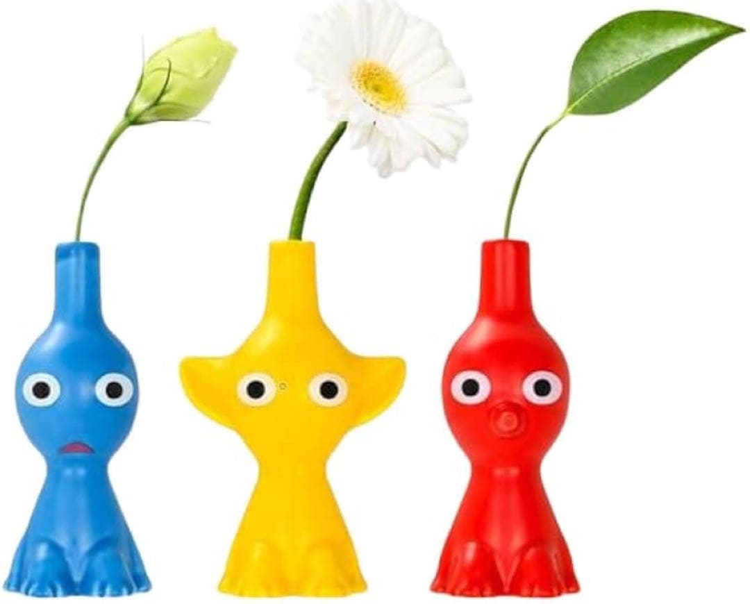 【正規品】ピクミン一輪挿し花瓶 3種類コンプリートセット