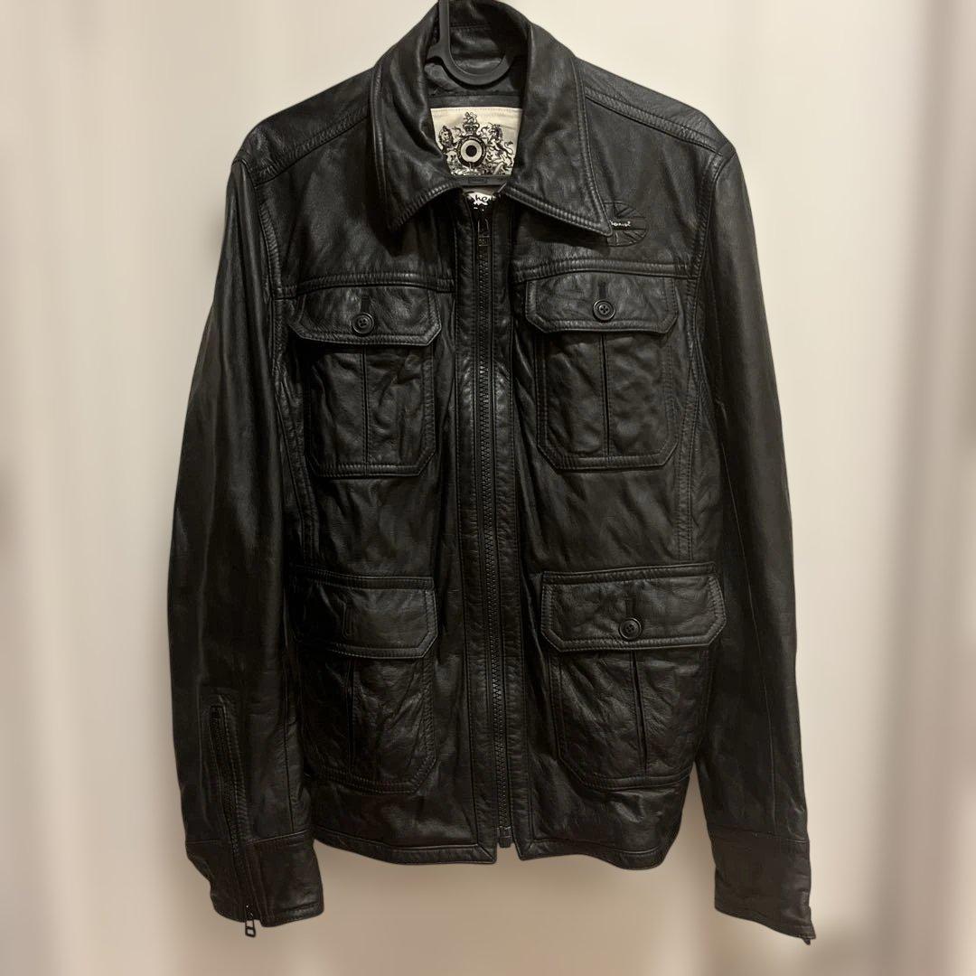 ベンシャーマン　Lサイズ　ライダースジャケット黒 楽天市場】Ben Sherman レザージャケット（メンズファッション）の通販