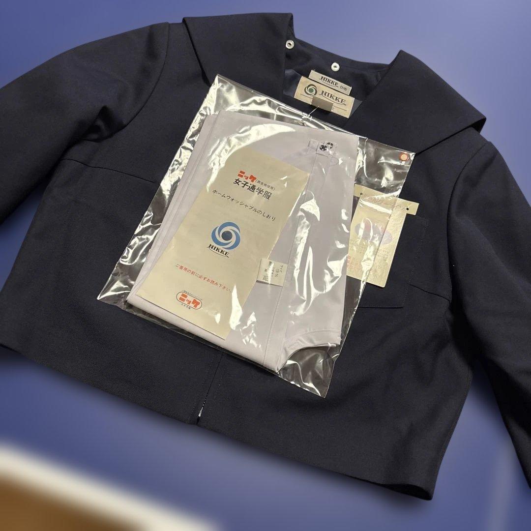 ニッケ　セーラー服　襟付き　ネイビー トップス170A 楽天市場】長袖セーラートップス紺・冬用セーラー【日本製】155A〜175A
