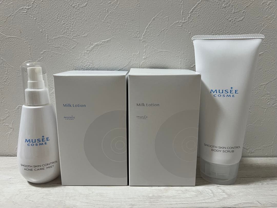 ミュゼ　コスメ　ミルクローション　モイストプラス　ボディスクラブ