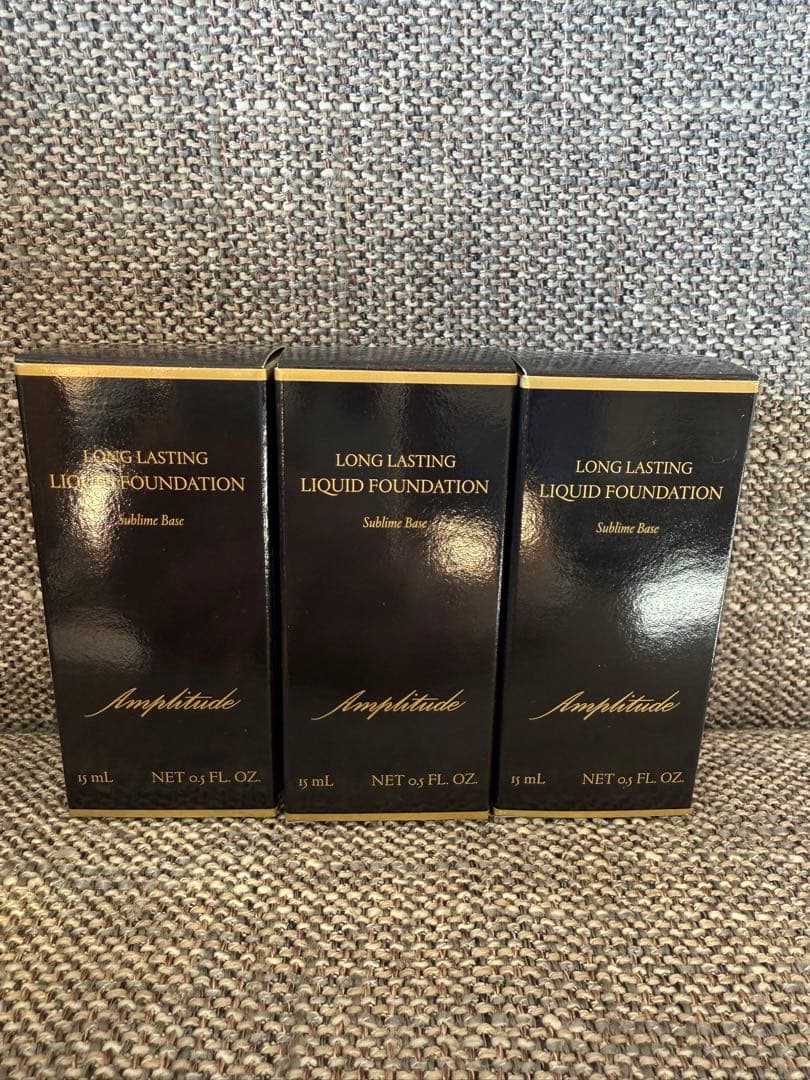新品 Amplitude リキッドファンデーション10番 15ml3本セット