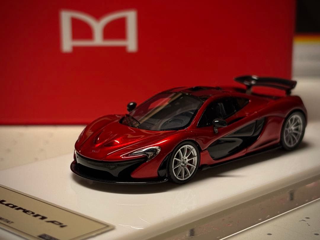 DMH 1/64 マクラーレン P1 メタリックレッド