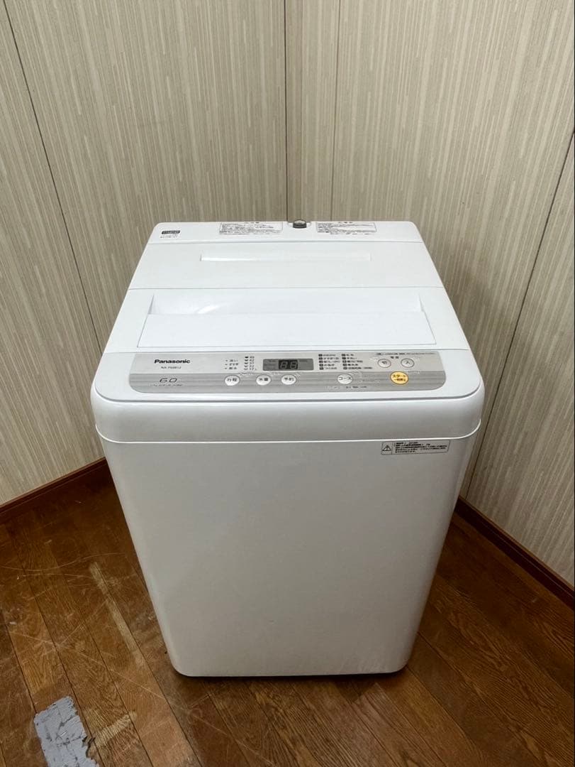6.0kg Panasonic 2018年 NA-F60B12 縦型洗濯機