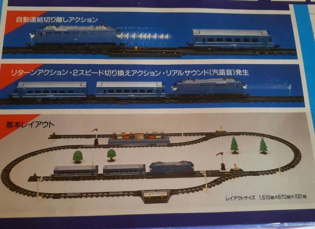 TOMY トミー スーパーレール ブルートレイン EF-66 セット - メルカリ