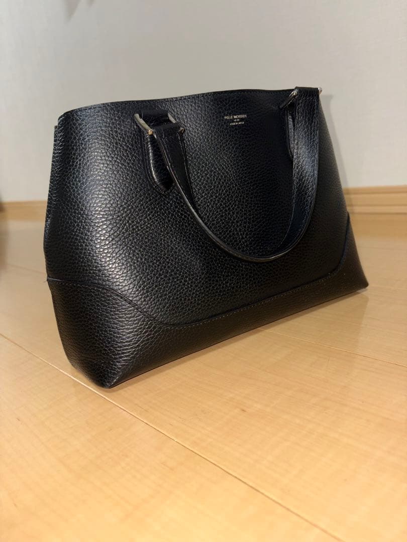 [ペッレ モルビダ] ミニ トートバッグ 本革 メンズ PM-TE013