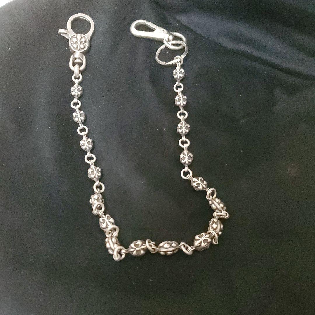 ウォレットチェーン　クロム風