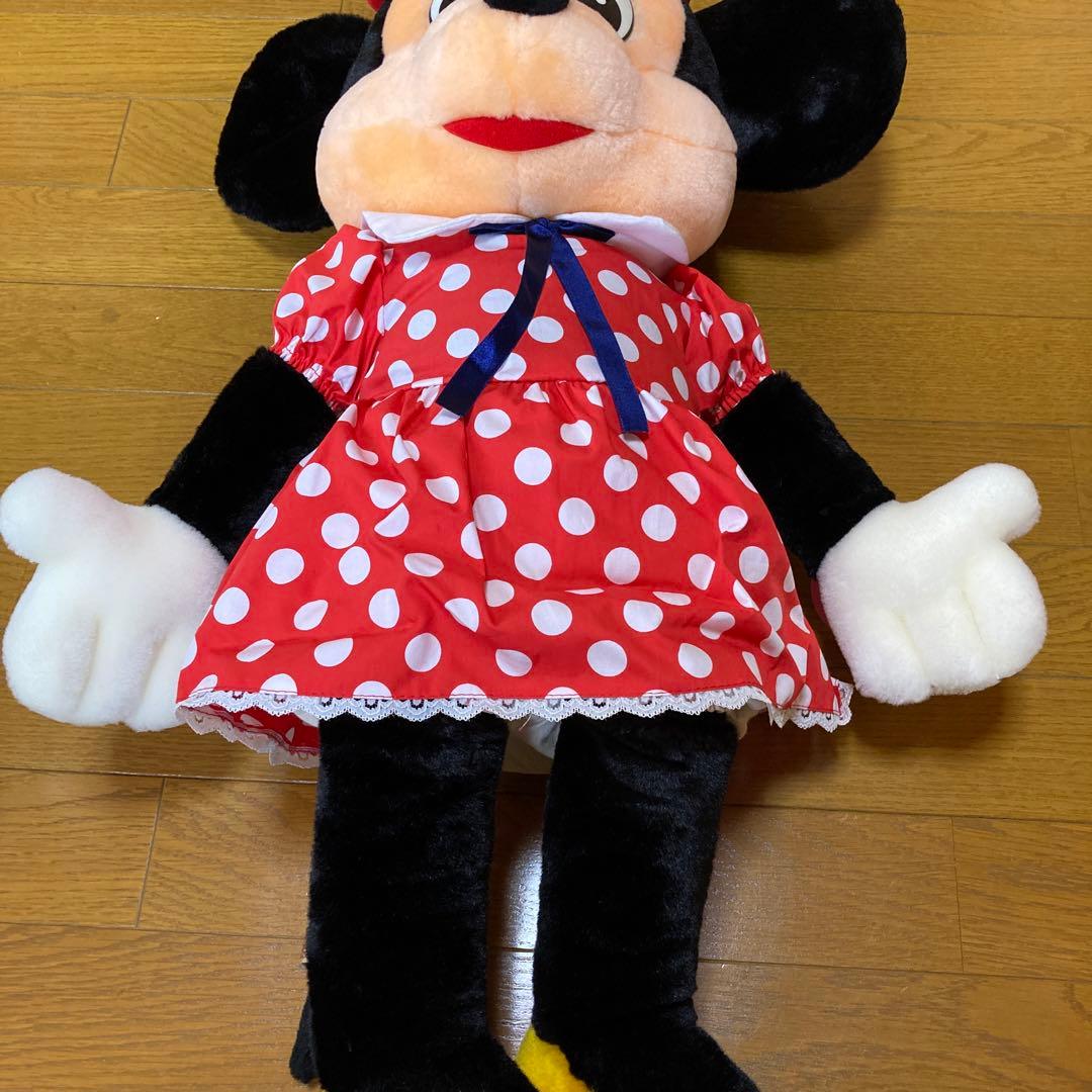 昭和レトロ】ミニー マウス 特大サイズ ミニーちゃん ぬいぐるみ