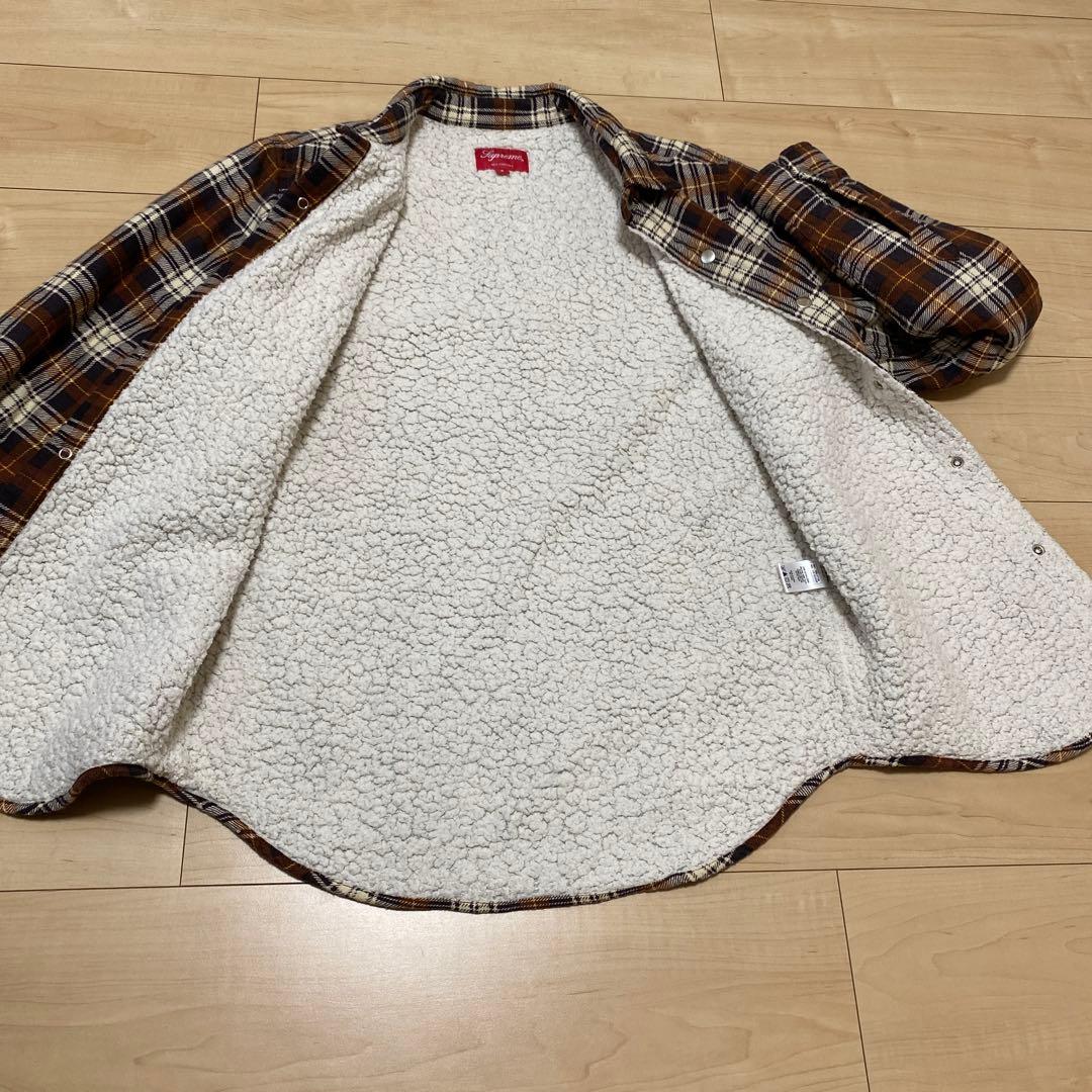 Supreme Flannel Sherpa Shirt Sサイズ - メルカリ