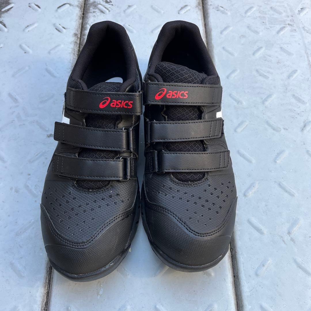 美品　asics ブラック 安全靴　26.0 ウインジョブCP112