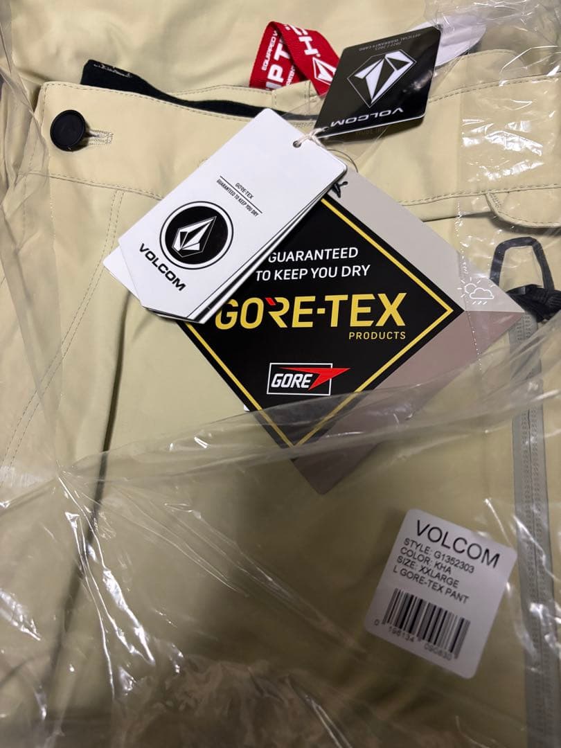 VOLCOM ボルコム　L GORETEX パンツ　KHA ルーズシルエット