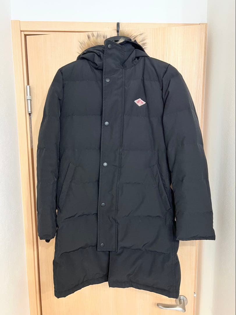 DANTON フード付きダウンジャケット 38 ブラック DANTON（ダントン）の「DANTON / Full Zip Down Parka（ブルゾン