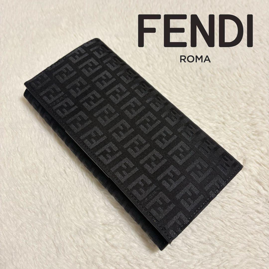フェンディ FENDI ズッカ柄 長財布 キャンバス 未使用級美品 FENDI（フェンディ） 長財布 ウォレット ズッカ キャンバス/レザー