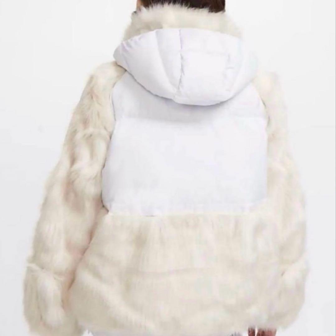 2/14削除【人気コラボ】ナイキ sacai ホワイト ダウンジャケット