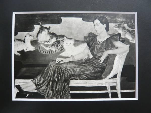 藤田嗣治　Ｙ婦人の肖像　画集より　状態良好　新品額付