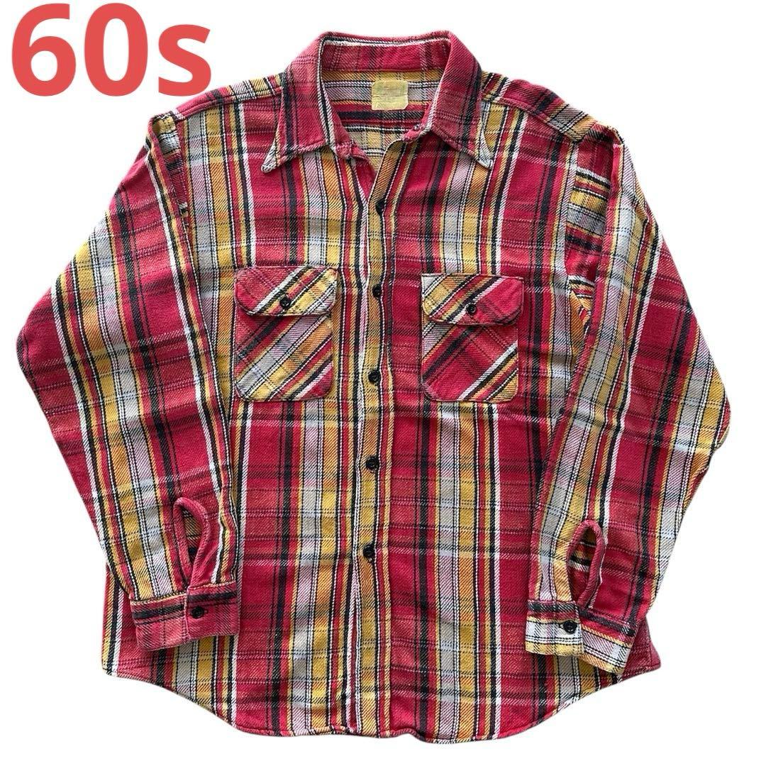 ネルシャツ 60s ファイブブラザー 森タグ 【L】 ヴィンテージ 60年代