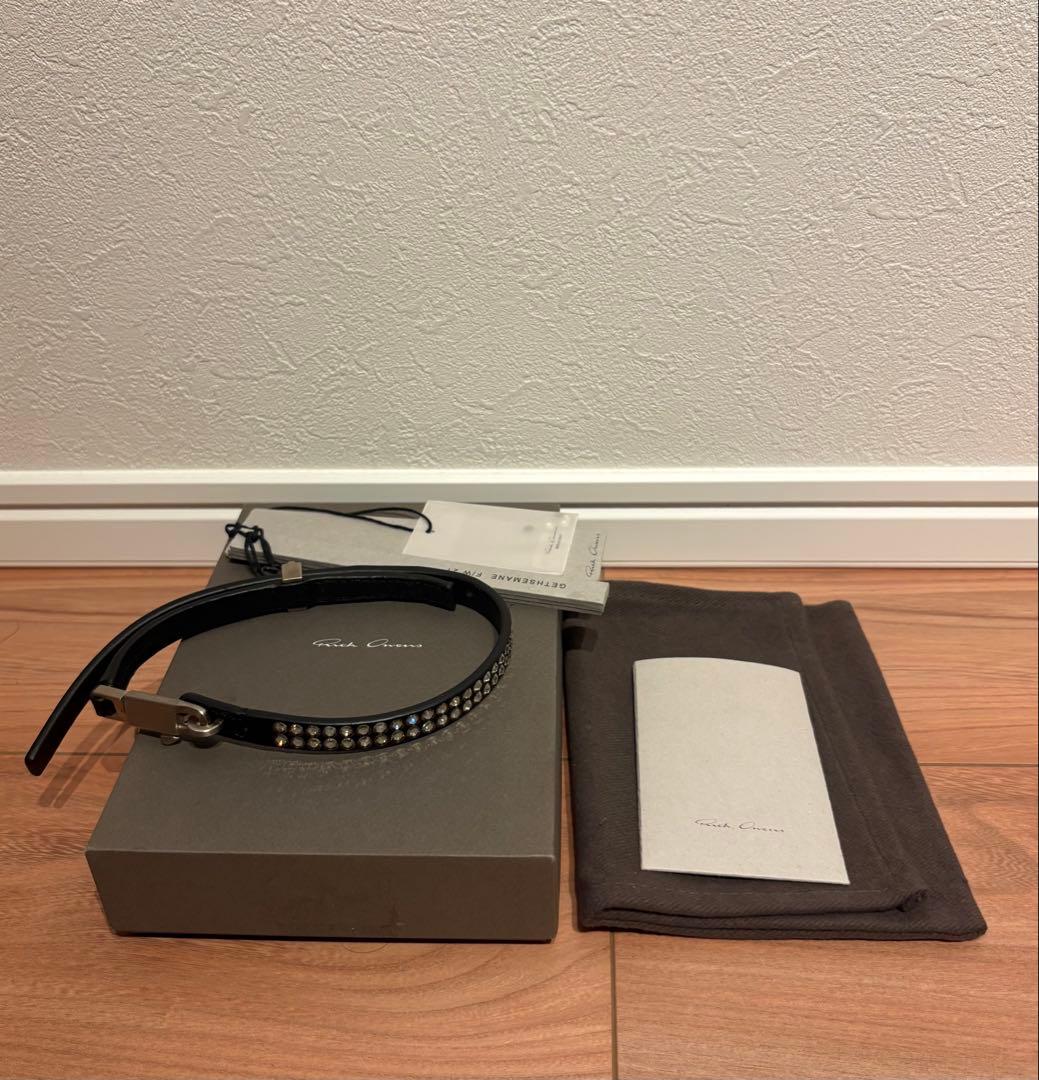 最終価格 Rick Owens ラインストーンレザーチョーカー 最終価格 Rick Owens ラインストーンレザーチョーカー - メルカリ