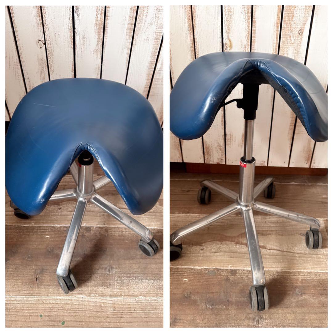 歯科用スツール 高さ調節可能なキャスター付き　医療施設用スツール　空気圧チェア