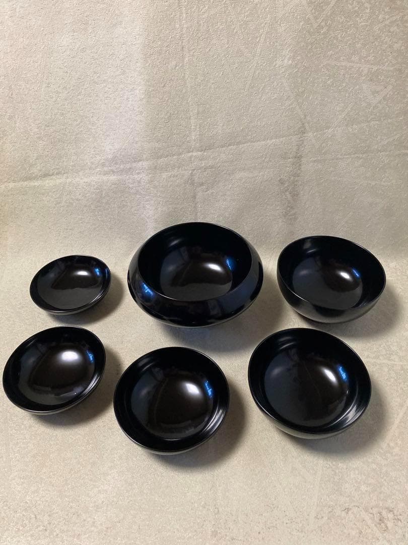 山田平安堂　漆器　器　腕　応量器　入れ子腕　六つ組