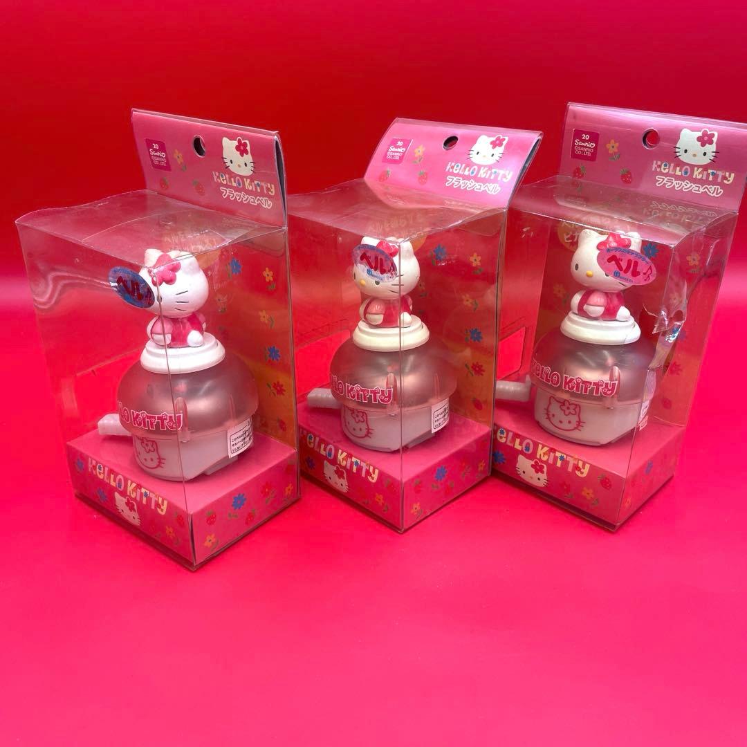 希少 激レア 当時物 ハローキティ フラッシュベル プッシュベル 6個セット
