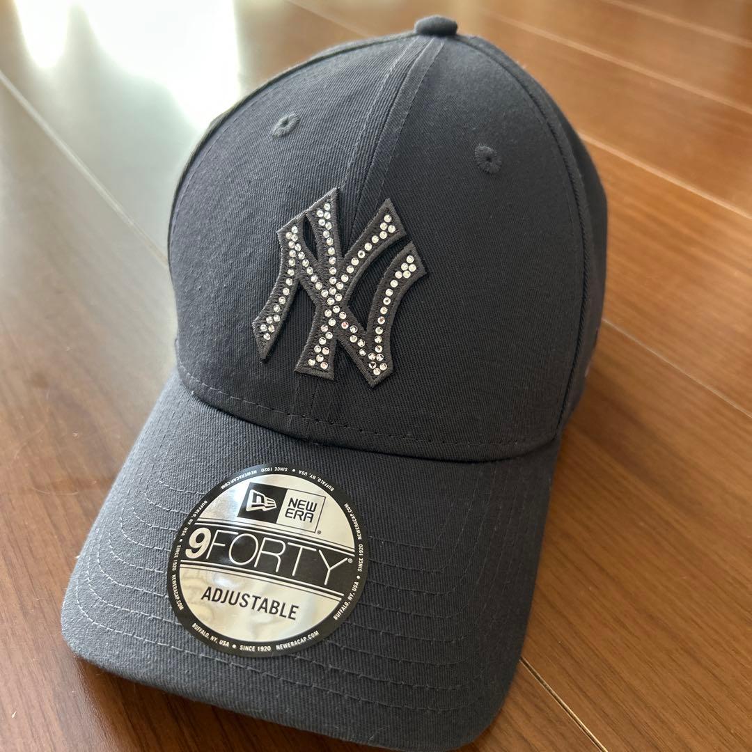 ニューエラ　NEWERA 9FORTY ラインストーン　グレー　完売品