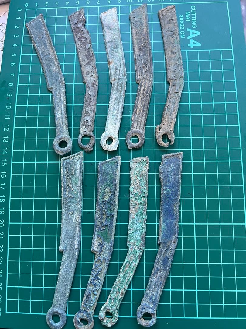 中国銭　中国古文銭　明刀　9本まとめロット