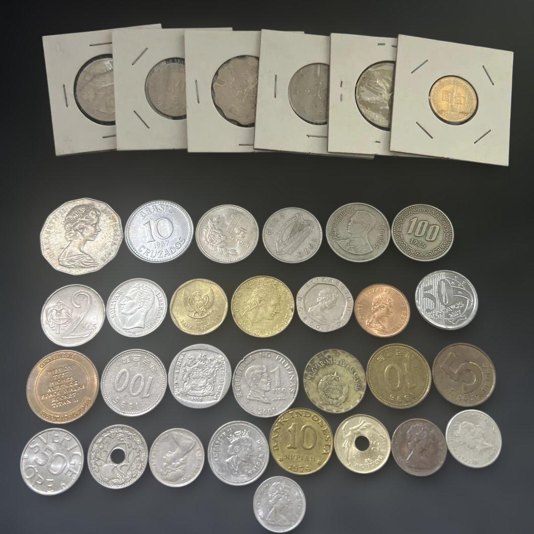 ✨世界中の古銭を35枚セット✨ 外国古銭 まとめ売り 希少性大