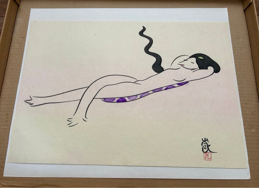 女かっぱ　清水崑　真作　肉筆　3葉まとめて