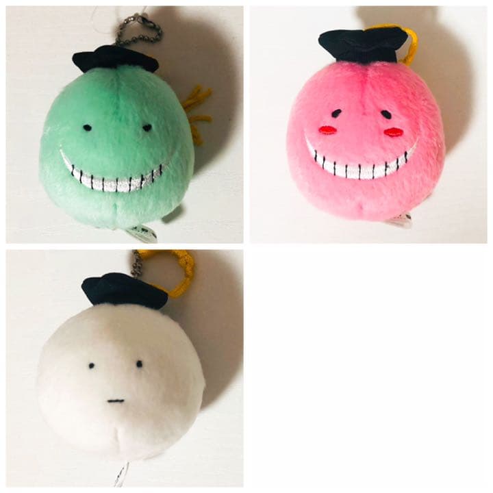 新品★暗殺教室【殺せんせー】ジャンプショップ★マスコットキーチェーン★3点セット