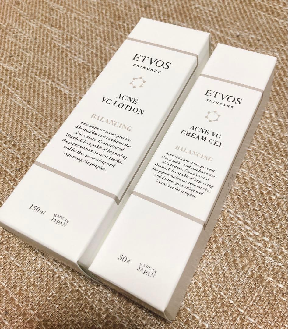 ETVOS ACNE VC LOTION & CREAM GELセット
