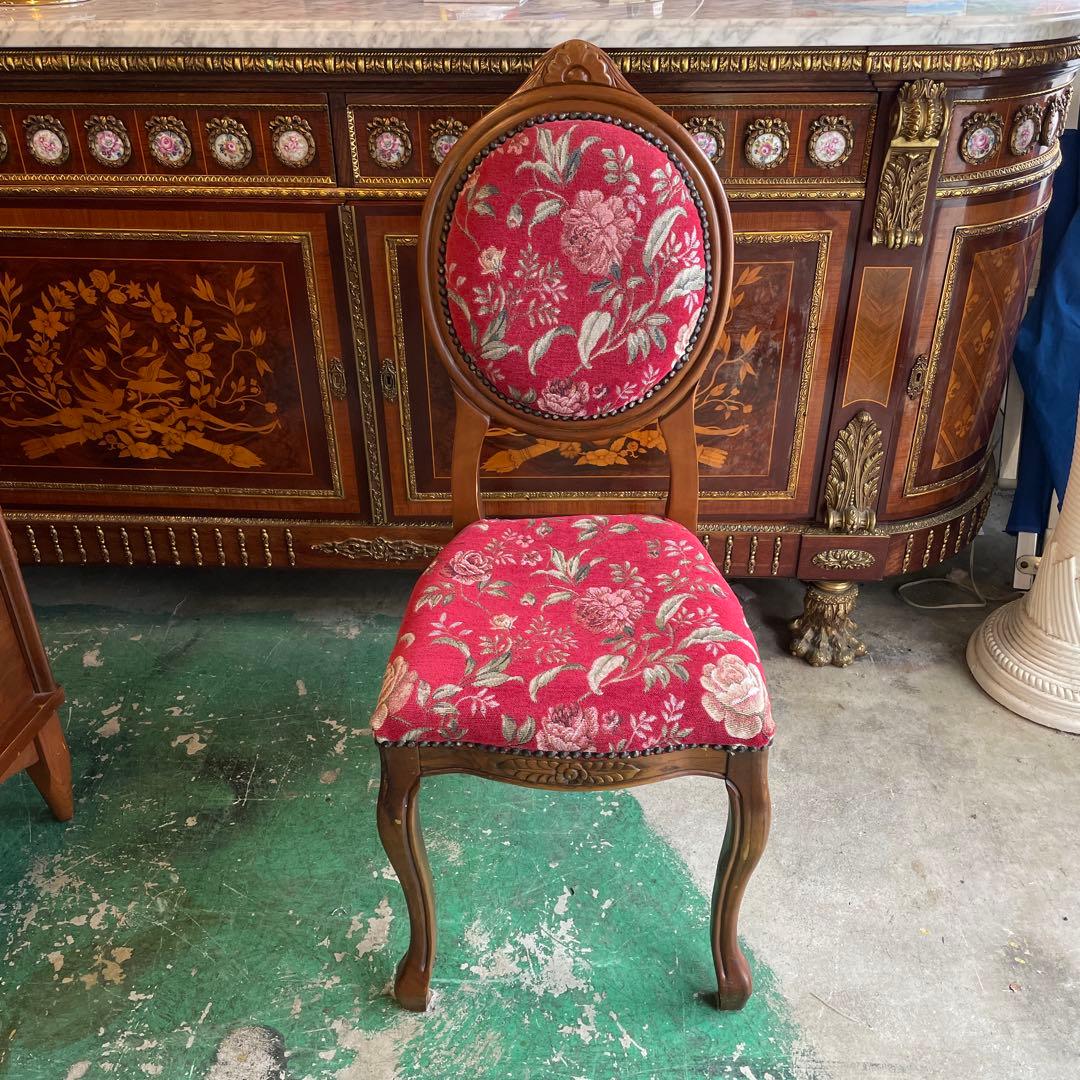 イタリア製　素敵な猫脚チェアー