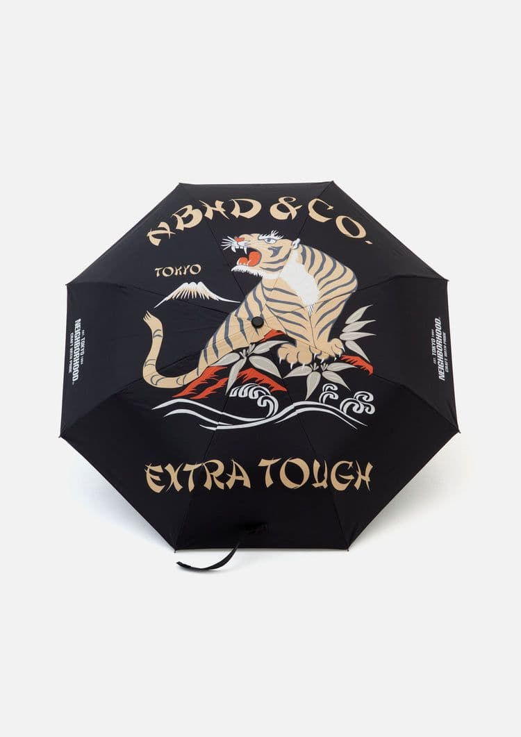 小物 NEIGHBORHOOD TIGERPRINT FOLDING UMBRELLA