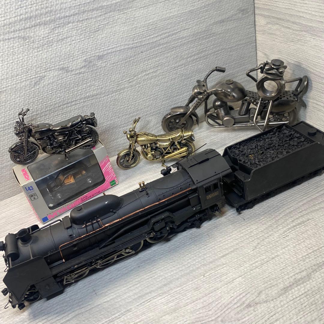 D511161 蒸気機関車 金属製 黒