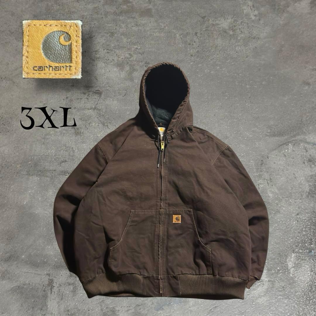 【希少】carhartt アクティブジャケット J130 DKB 雰囲気抜群