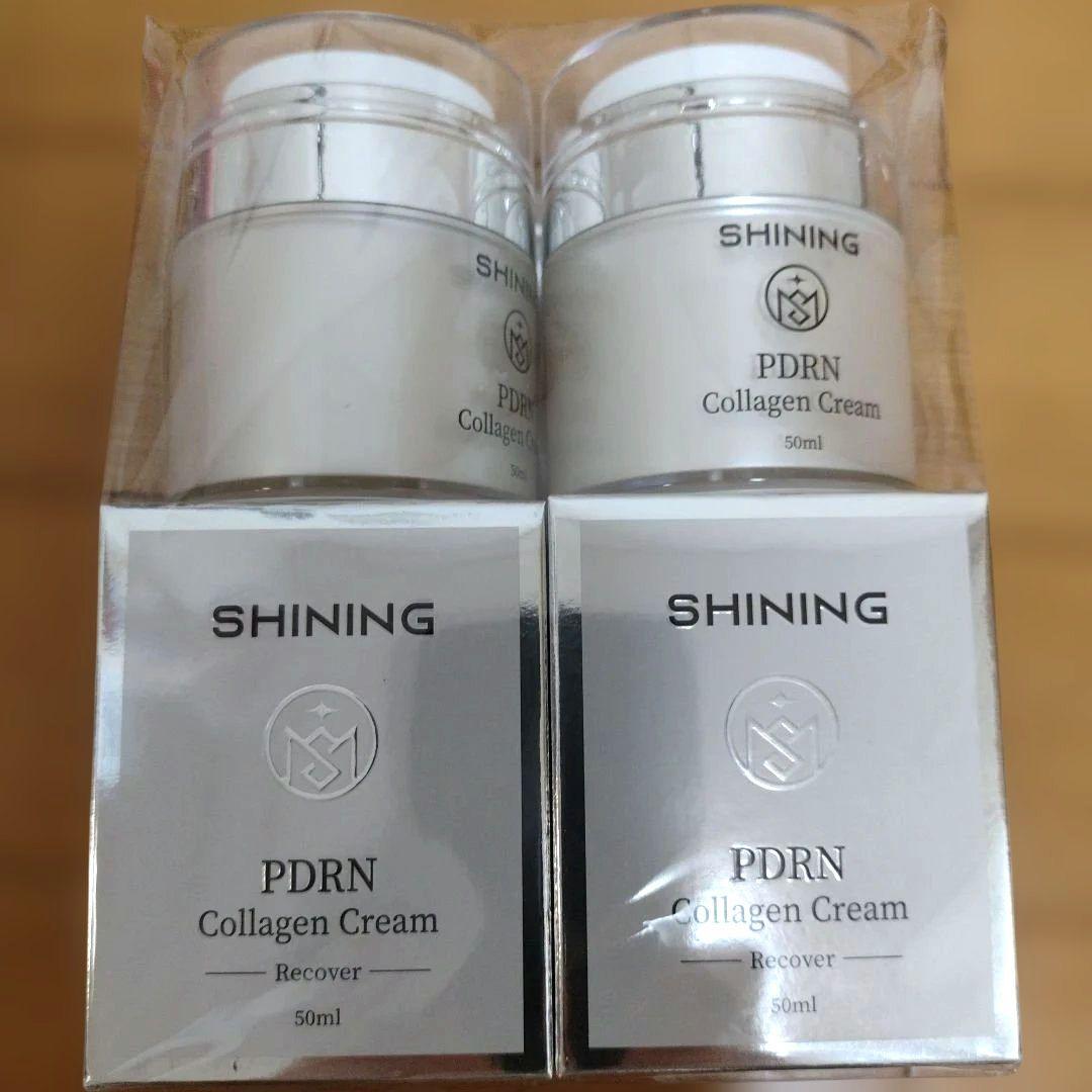 SHINING PDRNコラーゲンクリーム50ml 4個セット韓国　美白しわ改善