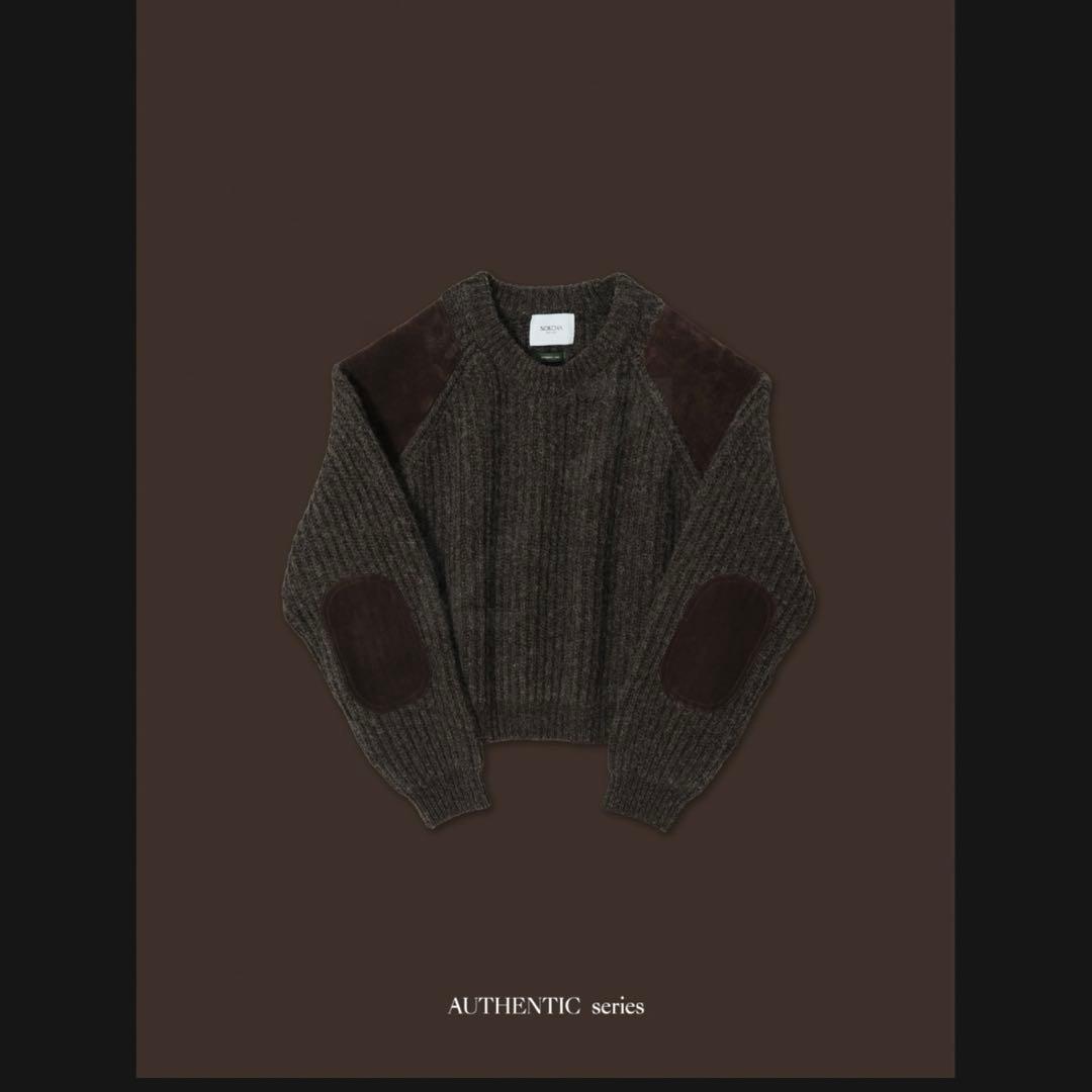 【ぱくちー】nokcha vintage like accent knit