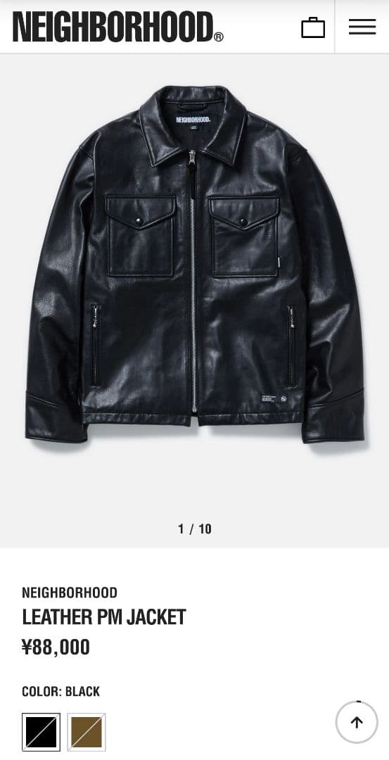 NEIGHBORHOOD LEATHER PM JACKET ジャケット L - メルカリ