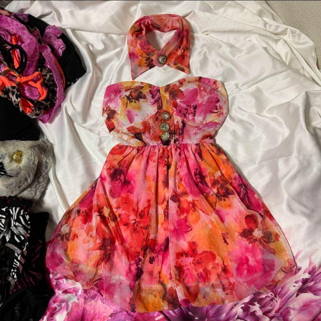 ♛ d.i.a ダイア 背中空き 平成 ギャル ショッキングピンク egg