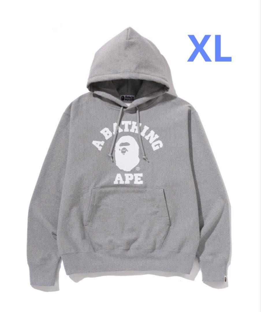新品】A BATHING APE パーカー XL グレー - メルカリ