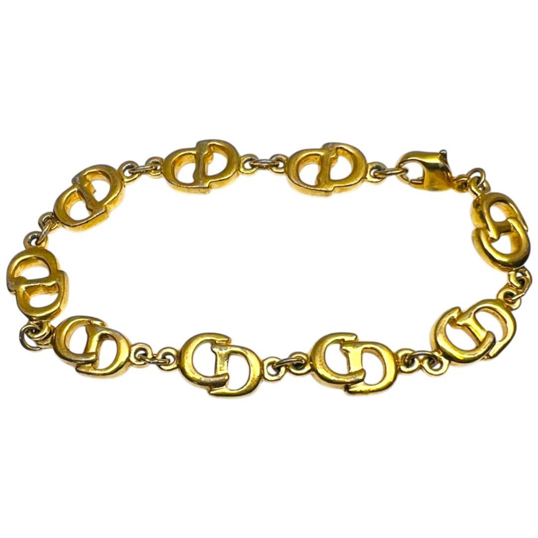 美品】Dior ブレスレット CDロゴ ゴールド チェーン ヴィンテージ