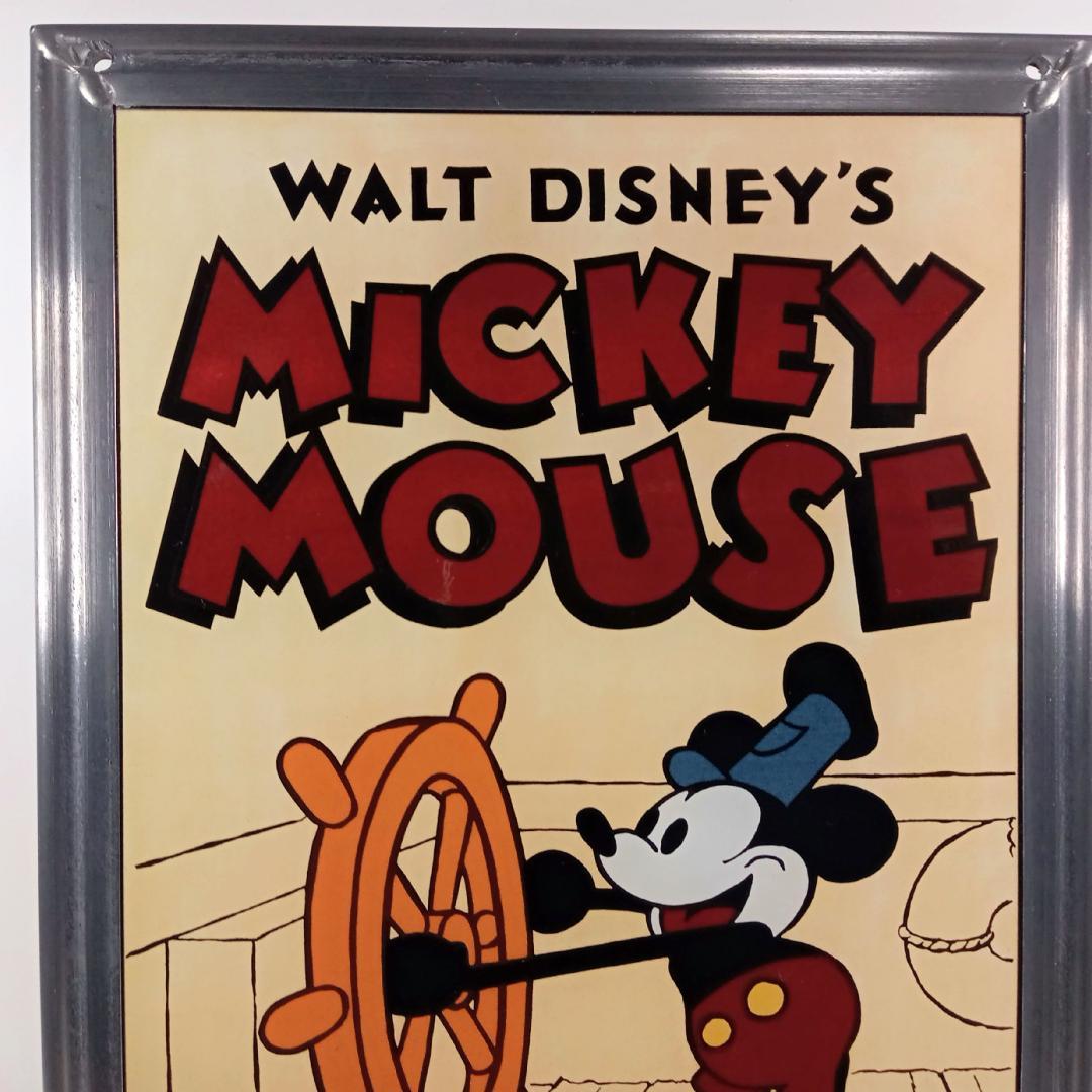 新品ディズニー ミッキー蒸気船ウィリー70周年ステンドグラスbグラス