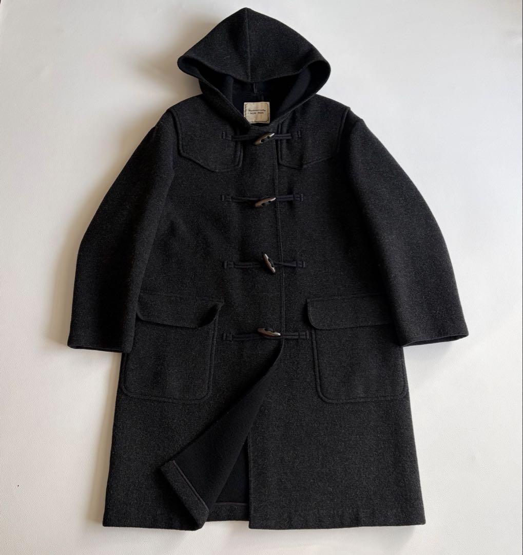 マドモアゼルノンノン　ダッフルコート　ロング　ダブルフェイス　ウール　木製トグル