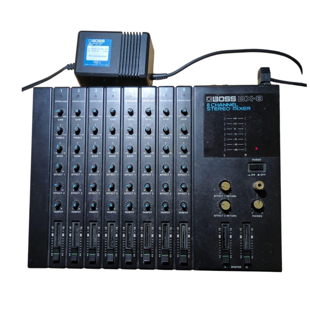 BOSS BX-8 8ch ステレオミキサー　純正アダプターあり