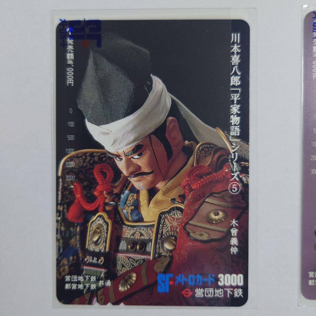 未使用メトロ旧プリペイドカード 川本喜八郎「平家物語」シリーズ ①