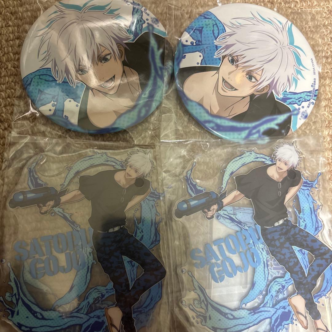 セガラッキーくじ五条悟 缶バッジ&アクスタ 2個セット 呪術廻戦 セガラッキーくじ 缶バッジ 五条悟 セット - メルカリ