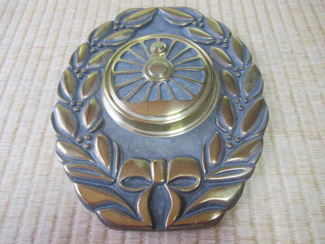 極希少 1960年頃 国鉄◆特大総真鍮製「動輪マーク」ヘッドマーク/駅舎内展示物 鉄道博物館】保存中の元“お召列車”専用機にオリエント急行のヘッド