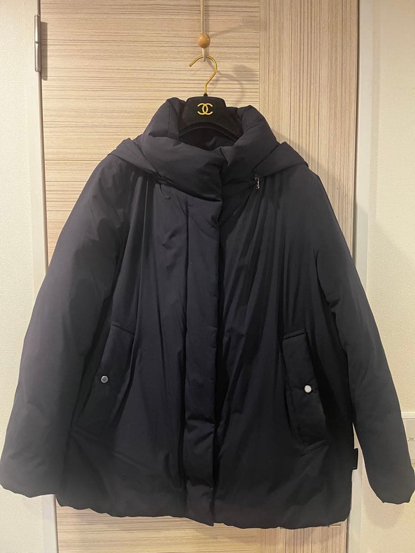 Macintosh 44 ネイビーフードダウンジャンパー