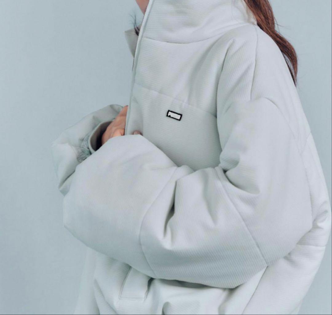 みーちゃん♡【SNIDEL×PUMA】中綿ショートブルゾン LBLU 水色